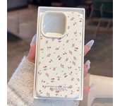 Luxury PU Leather Phone Cases for iPhone 16 Case iPhone 15 14 13 12 11 Pro Max 16 Plus 13 Mini Small Florals Back Cover Fundas
