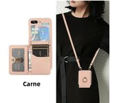 Crossbody Wallet with Card Holder Phone Case for Samsung Galaxy Z Flip 6 5 4 3 Flip6 Flip5 Flip4 Flip3 Leather Shockproof Cover