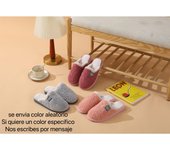 Zapatillas Casa Hombre y mujer  Suaves Pantuflas Cálidas Antideslizantes con Punta Cerrada Calientes Invierno Otoño Interior Exterior，color aleatorio36-41,color aleatorios 41-46