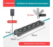 Aquarium Fish Tank Cooling Fan System Chiller Control Reduce Water Temperature 2/3/4/5 Fan Set Cooler Marine Pond Accessories