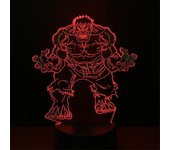 Anime The Avengers Infinity War 3D LED Nightlights Spiderman Ironman Hulk Thor Lamp Colorful Changing Night Lights Table Lampara