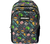Mochila Escolar Minecraft Pixel 25, DOBLE COMPARTIMENTO (GRAN CAPACIDAD), ADAPTABLE A CARRO) 44 X 30 X 20 Cm