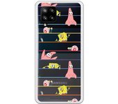 Funda original compatible con Samsung A42 5G - Bob Esponja Multipersonaje Arcoiris
