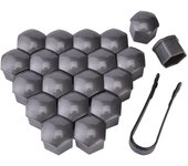 20Pcs Car Wheel Nut Caps Anti-Rust Auto Hub Screw Protection Covers Car Tire Screw Caps Nut Bolt Covers Auto Exterior 17/19/21mm