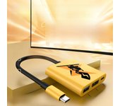 Portable Switch TV Dock 3 in 1 USB-C Game Hub with Displayport1.4,USB2.0 ,PD 100W Ports For Switch/OLED Mac Pro/Air Macboos Pro/