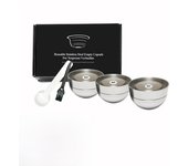 Reusable Coffee Capsules 80/150ML Barcode Refillable Vertuo Pods Compatible With Nespresso Vertuoline 230ML And 414ML Pods