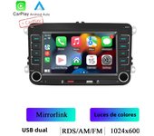 BQCC 2 Din 7“ MP5 Car Radio FM AM RDS Mirrorlink Carplay Android Auto Car Stereo For Volkswagen VW CC Passat B7 Polo Golf 5 6