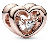 Charm Corazón Radiante y Gema Flotante Pandora - 782493C01
