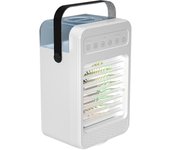 Mini refrigerador de agua de aire acondicionado portátil 4 en 1 con 4 velocidades de viento y humidificador de 2 niveles para habitación y oficina