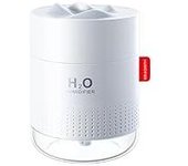 Humidificador ultrasónico USB with Luz Nocturna de 7 Colores Y 2 Modos para Oficina, Plantas (Blanco) Humidificador para habitación de niños, dimusor de aceite aromático pequeño y Silencioso