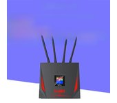 KuWFi 4G LTE Router 300Mbps Wireless Wi-Fi CAT4 LTE Router with RJ45 Port Sim Card Slot High Gain External Antennas for Home