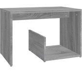 vidaXL Mesa auxiliar de madera contrachapada 59x36x38 cm Blanco, Negro, Gris Mesa de sofá Mesa de Entrada para Salón Consola de Entrada Mueble Recibidor Mesita Mesa auxiliar Salon