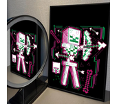 1PC PC GAME M-Minecraft Poster Self-adhesive Art Waterproof Paper Sticker Coffee House Bar Room Wall Decor