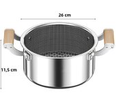 316L Stainless Steel Soup Pot Wok Hot Pot Honeycomb Non-stick Pot with lid Home Induction Cooker Gas Stove Universal Frying Pan