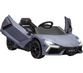 AIYAPLAY Coche Eléctrico para Niños de +3 Años Lamborghini Revuelto Carro Eléctrico Infantil con Batería 12V Mando a Distancia Faros LED Bocina Música y Ruedas Auxiliares