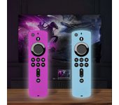 1 Pair Silicone Protective Case Fit for Amazon Alexa Fire TV Stick Remote Control Cover Drop Resistant Shockproof Lighting