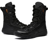 Outdoor tactical military boots for men, lightweight, breathable, high cut, wear-resistant combat boots