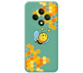 Tumundosmartphone Funda Silicona Líquida Verde para Oppo Reno 12FS 4G / 12 FS 5G diseño Abeja Dibujos
