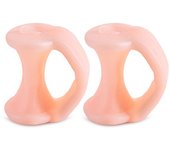 2pcs Silicone Toe Separator Finger Feet Care Protector Gel Toe Orthopedic Bunion Hallux Valgus Corrector Pedicure Spacer Yoga