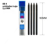5.6mm Metal Mechanical Pencil And 2B/4B/6B/8B Pencil Refill For Writing Tool Sketch Comics Design Automatic Pencil
