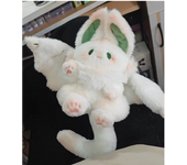 Flying Sky Big Bat Rabbit Plush Toy Kawaii Animal Creative Magical Spirit Rabbit Plush Doll White Bat Soft Stuffed Toys for Kids