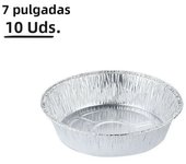 10pcs Air Fryer Aluminium Foil Trays Round Containers Tin Box Disposable Steaming Basket Kitchen Baking Tool BBQ Drip Pan Tray