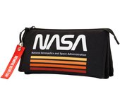NASA Black Estuche Portatodo Triple FAN, Negro