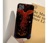 1pc Phoenix Art Phone Case Silicone Soft For IPhone 16 15 14 13 12 11 Plus Pro Max Plus