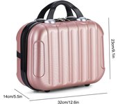 Bolsa de viaje portátil, estuche cosmético impermeable, Mini maleta de viaje con correas elásticas