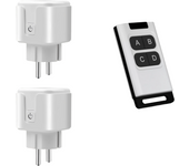 433mhz Rf Wireless Remote Control Outlet 15A Electrical Socket Switch AC 110V 220V EU Plug 4 Button Transmitter for LED FAN