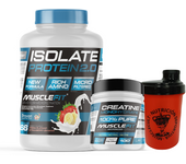 Pack Proteina ISO 2000g y Creatina 300g  - Musclefit + Shaker (regalo) | MuscleVip | Aumento Muscular