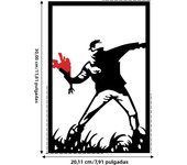1PC Metal Silhouette Mural Decoration, Metal Iron Crafts,Wall Art Sculpture Indoor Outdoor Decoration