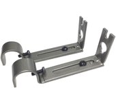 2 Curtain Rod Bracket  Mounted for Diameter 19.05mm Poles