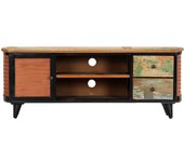 vidaXL Mueble para TV madera maciza reciclada 120x30x45 cm, Mueble de Salon, Mueble TV, Mueble TV salon, Mesa de TV, Mueble tele