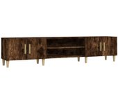 Mueble TV combinadoMueble para TV madera contrachapada roble ahumado 180x31,5x40cm