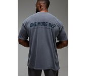 Man Active One More Rep Oversized Washed T-shirt Luxury Brand Great Chapter Embroidered Short Cotton Casual Loose Couple Tee