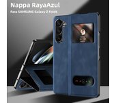 Luxury Leather Hard Shell Case for Samsung Galaxy Z Fold 6 5 4 3 2 Fold6 Fold5 Fold4 Fold3 Fold2 5G Shockproof Protect Cover