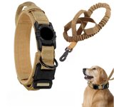 Adjustable Nylon AirTag Holder Dog Collar  Metal Buckle Pet Tactical Collar Dog Accessories Anti Last and Pet Dogs Tracing Safe