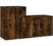 vidaXL Set de muebles para TV 2 piezas madera contrachapada, Mueble de Salon, Mueble TV, Mueble TV salon, Mesa de TV, Mueble tele