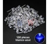 100PCS/LOT 5mm LED Diode F5 Assorted Kit IBUW White Green Red Blue Yellow Orange Pink Purple Warm White DIY Light Emitting Diode