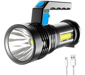 Led Searchlight Rechargeable Super Bright Handheld Portable Flashlight Spotlight High Power Rechargeable Led Flashlight