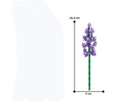 13 Styles Pretty Flower Building Blocks Rose Valentine's Lavender Peach Lily Of The Valley Tulip Bricks DIY Home Ornaments