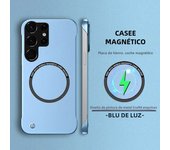 Magnetic Metal Painting Ultra Thin Frameless Phone Case For Samsung Galaxy S22 S21 FE Plus Note 20 Ultra Wireless Charging Cover