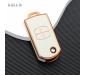 TPU Car Flip Key Case Cover Shell For Mazda 3 5 6 Series M6 RX8 MX5 2 3 Buttons Smart Keyless Key Protector Fob Bag Accessories