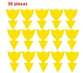 10/20/30PCS Sticky Insect Trap Double-sided Yellow Plastic Insect Sticker Board Plant Pest Control Catcher Gardening Supplies
