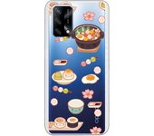 Funda original compatible con Oppo A74 4G - Patron comida asiatica