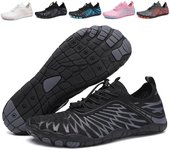 Zapatos de agua para senderismo descalzos para mujeres y hombres - Calzado deportivo transpirable y antideslizante - Zapatos de natación con punta ancha