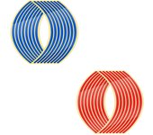 1 Set 7 Colors Car Styling Strips Reflective Motocross Bike Motorcycle Wheel Stickers and Decals 17/18 Inch Reflective Rim Tape