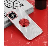 Funda para iPhone 14 15 13 12 11 Pro XS Max Transparente A Prueba De Golpes Funda Anillo