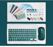 Wireless Bluetooth Keyboard and Mouse Spanish for IOS Android Windows Tablet iPad Air Mini Pro